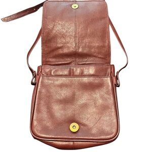 NOVA Soft Leather Adjustable Strap Crossbody Bag Brown